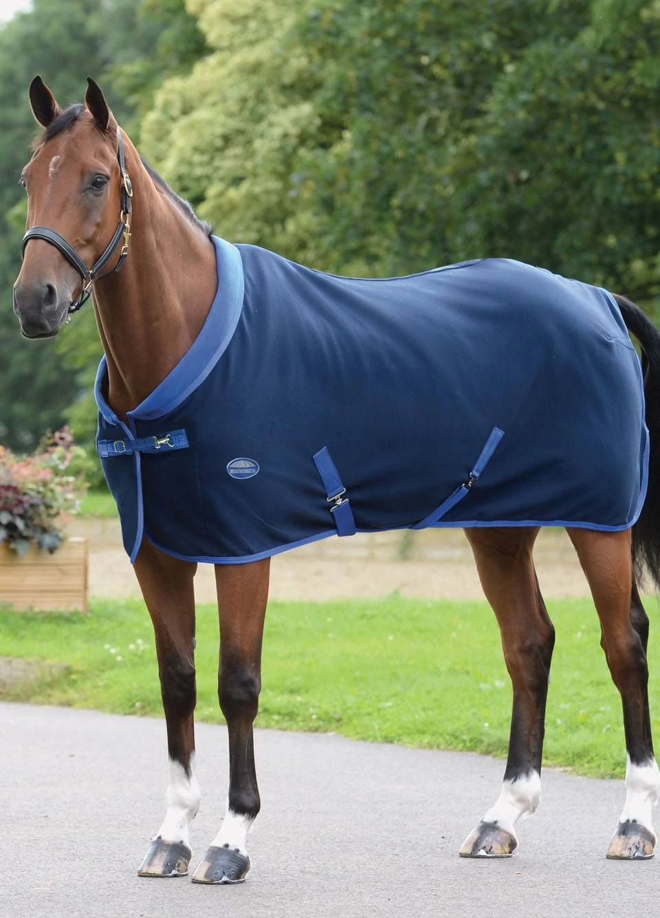 Weatherbeeta Double Bonded Fleece - Navy/Royal 3 Weatherbeeta Double Bonded Fleece - Navy/Royal