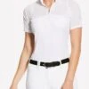 Ariat Womens Airway Show Shirt - White -Equestrian Supply Store airwaywhtrdy