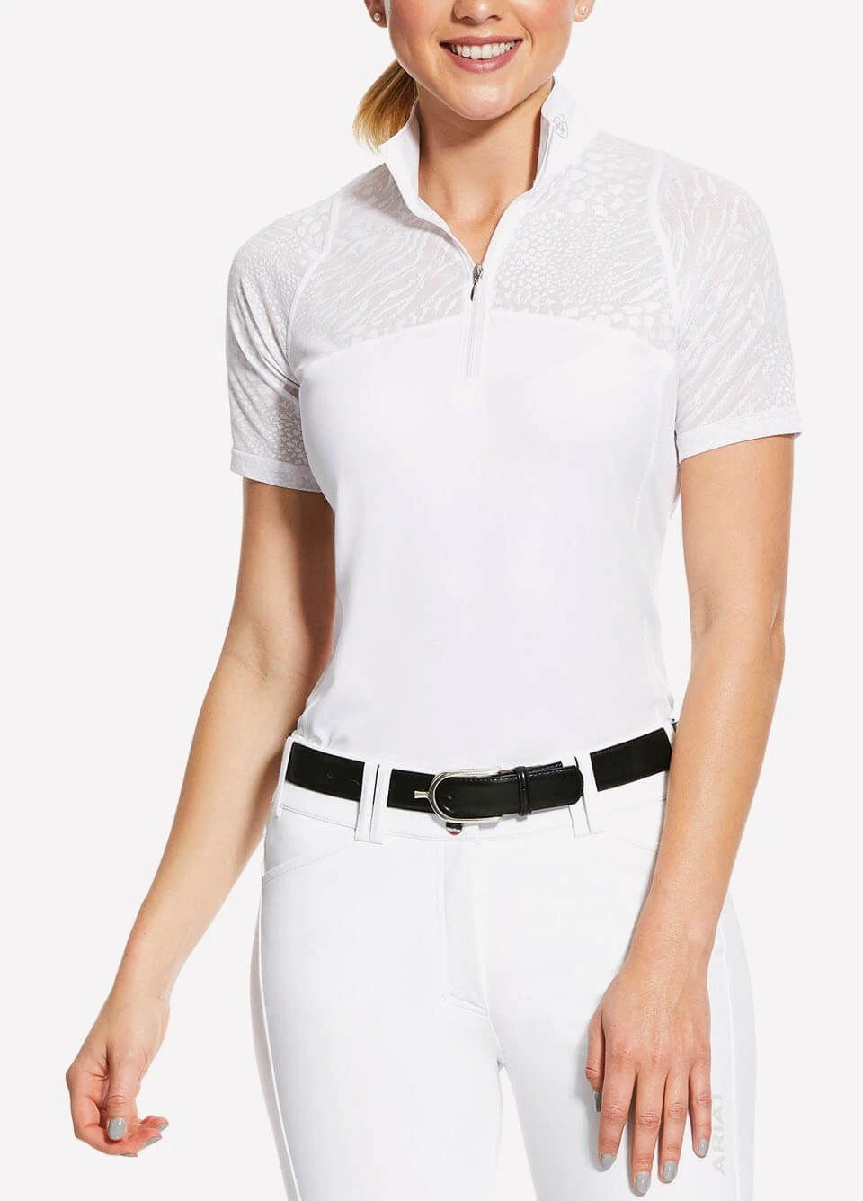 Ariat Womens Airway Show Shirt - White 3 Ariat Womens Airway Show Shirt - White