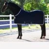 Amigo Jersey Cooler Rug - Navy/Silver -Equestrian Supply Store amigo jersey cool navy silver 1