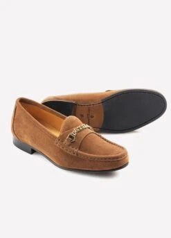 Fairfax & Favor Ladies Suede Apsley Loafers - Tan 9 Fairfax & Favor Ladies Suede Apsley Loafers - Tan -Equestrian Supply Store apsleytan3