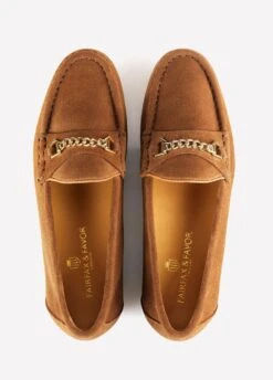 Fairfax & Favor Ladies Suede Apsley Loafers - Tan 11 Fairfax & Favor Ladies Suede Apsley Loafers - Tan -Equestrian Supply Store apsleytan5