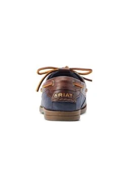 Ariat Womens Antigua Boat Shoe - Navy/Chocolate -Equestrian Supply Store ariat antigua navy choc 3rdy