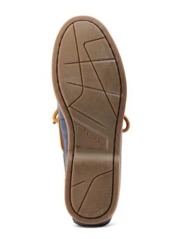 Ariat Womens Antigua Boat Shoe - Navy/Chocolate -Equestrian Supply Store ariat antigua navy choc 4rdy