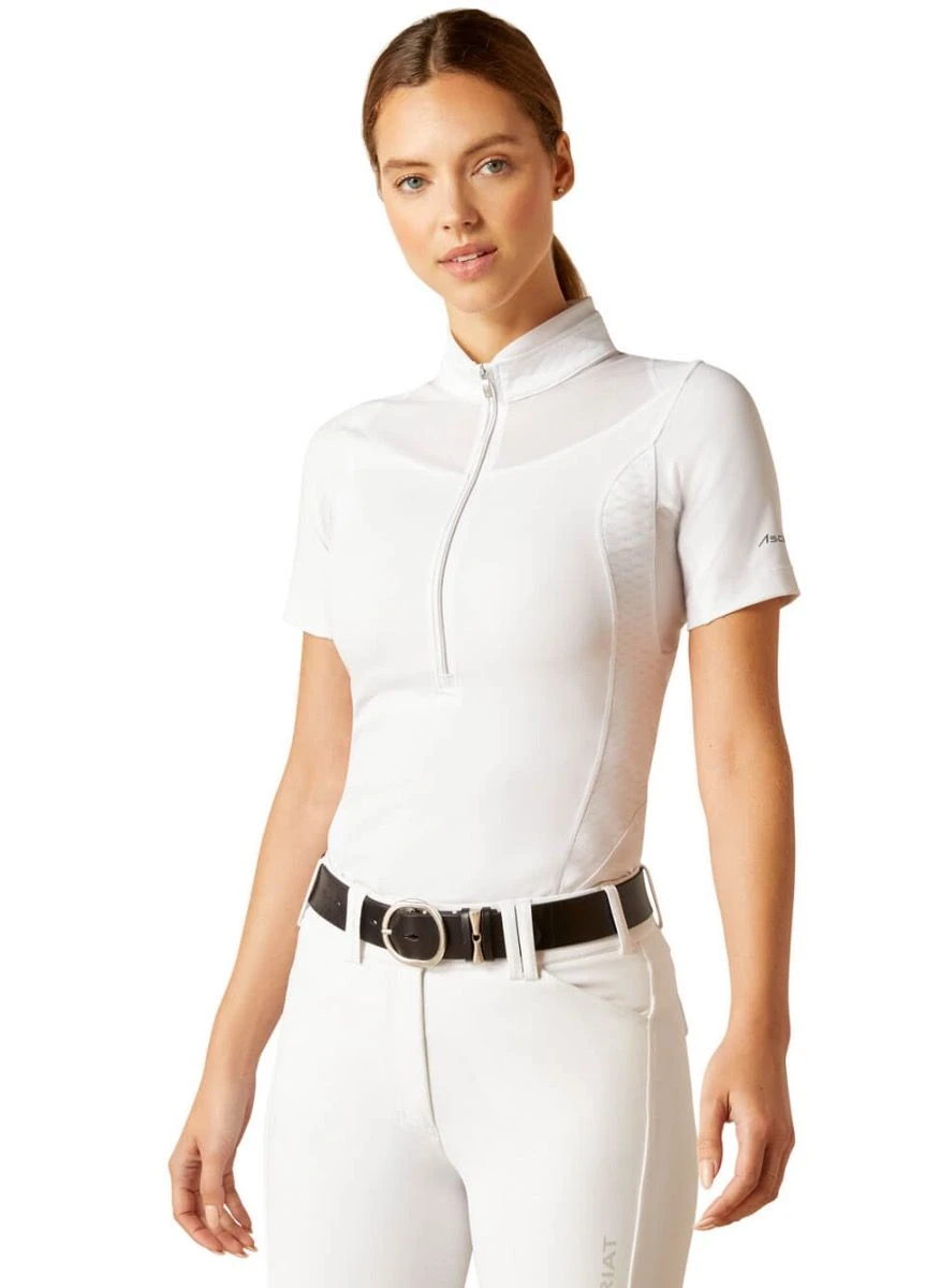 Ariat Ascent S/S Show Shirt - White 5 Ariat Ascent S/S Show Shirt - White - Image 3