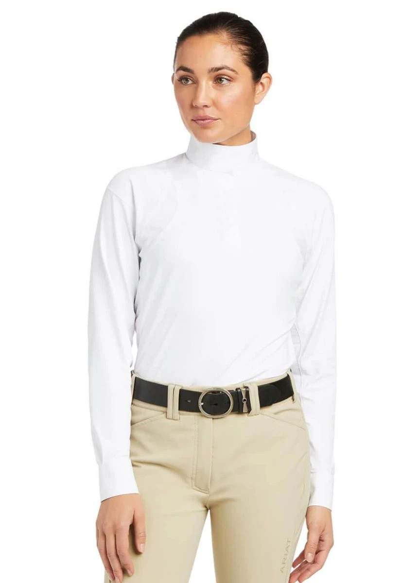 Ariat Auburn L/S Show Shirt - White 3 Ariat Auburn L/S Show Shirt - White