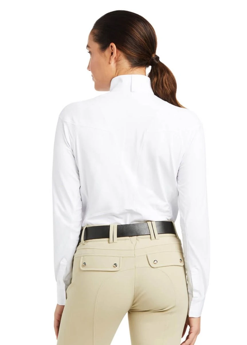 Ariat Auburn L/S Show Shirt - White 4 Ariat Auburn L/S Show Shirt - White - Image 2