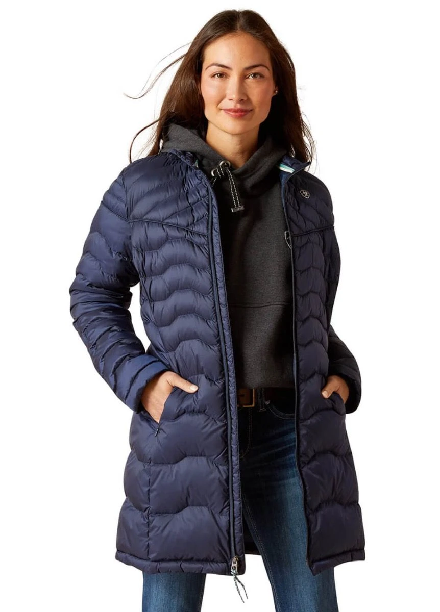 Ariat Ideal Down Coat - Navy 3 Ariat Ideal Down Coat - Navy