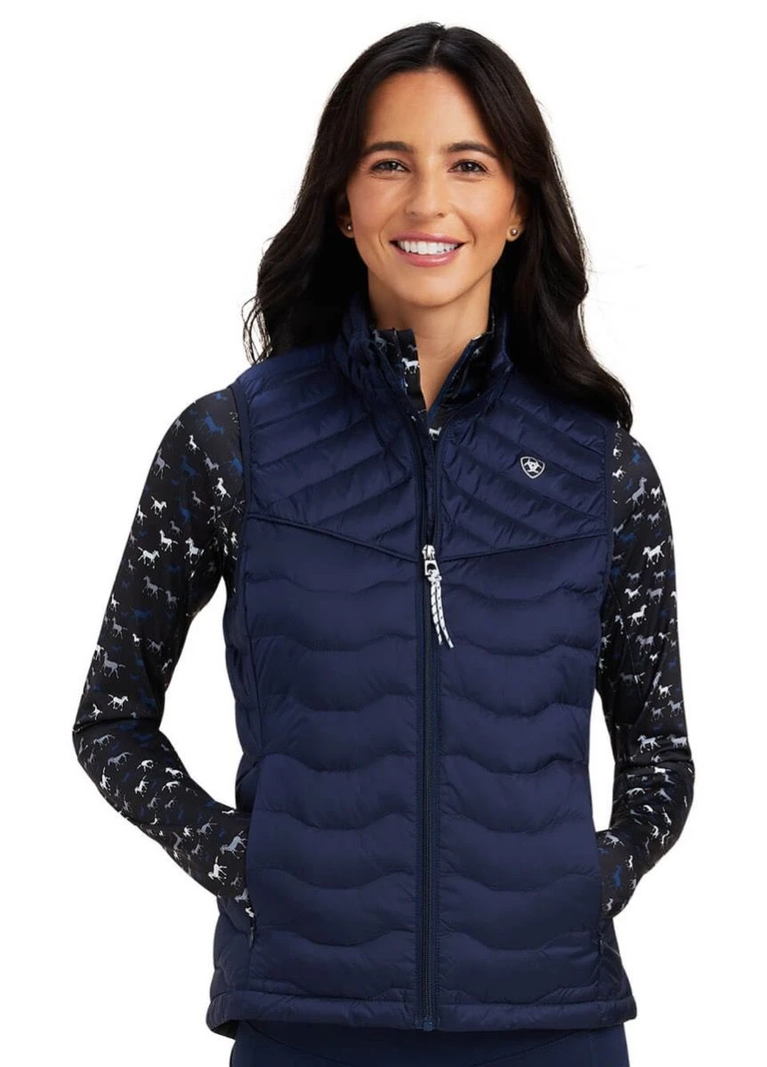 Ariat Ideal Down Vest - Navy Eclipse 3 Ariat Ideal Down Vest - Navy Eclipse