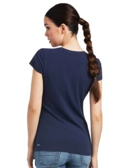 Ariat Vertical Logo T-Shirt - Navy -Equestrian Supply Store ariat logo ss shirt navy 2rdy