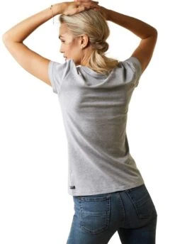 Ariat Toile T-Shirt - Heather Grey -Equestrian Supply Store ariat toile grey 2rdy