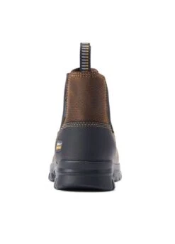 Ariat Mens Treadfast H20 Steel Toe Chelsea Boot - Dark Brown -Equestrian Supply Store ariat treadfast brown 4rdy