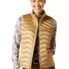 Ariat Ideal Down Gilet - Fields Of Rye 2 Ariat Ideal Down Gilet - Fields Of Rye -Equestrian Supply Store ariat vest fields 1rdy