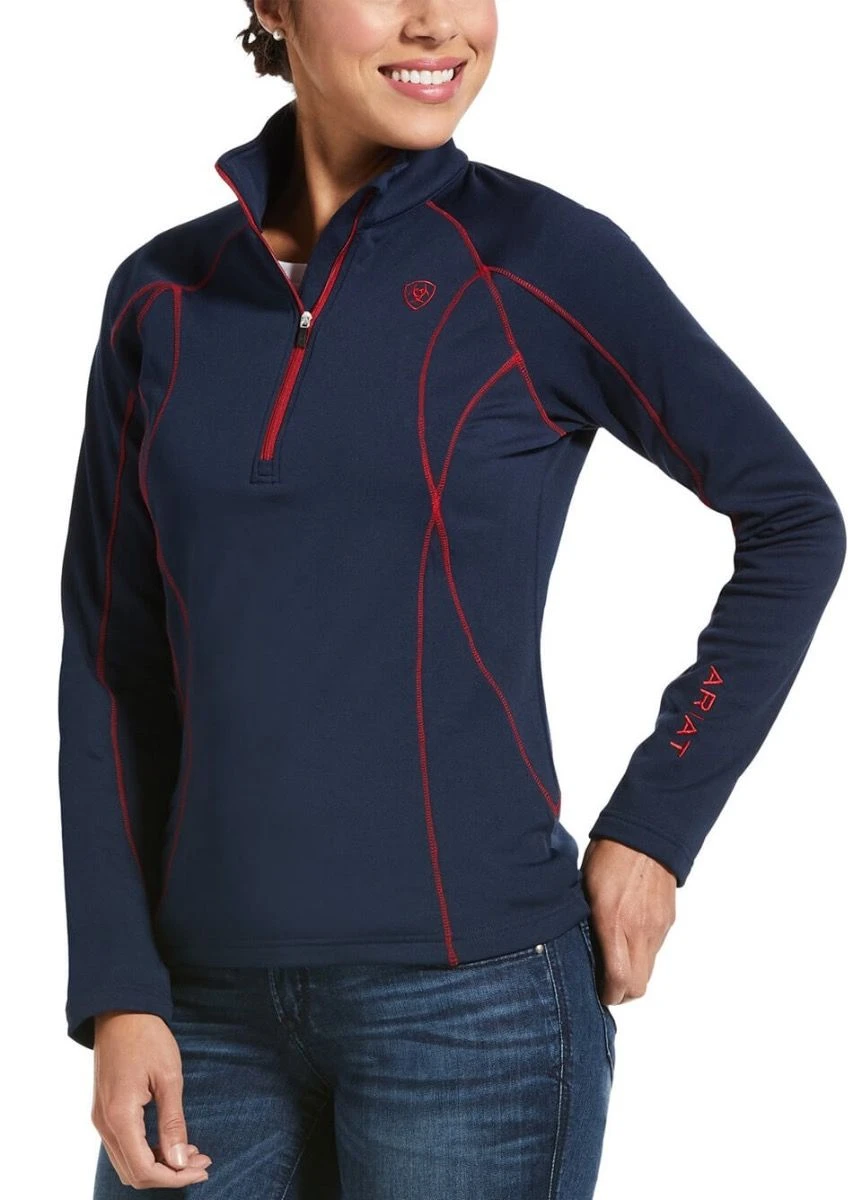 Ariat Conquest 2.0 1/2 Zip Top - Navy 3 Ariat Conquest 2.0 1/2 Zip Top - Navy