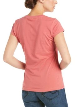 Ariat Womens 3D Logo T-Shirt - Amaranth -Equestrian Supply Store ariatlogoteeamaranth3rdy