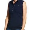 Ariat Prix 2.0 Sleeveless Polo - Navy 1 Ariat Prix 2.0 Sleeveless Polo - Navy -Equestrian Supply Store ariatslessnavyrdy