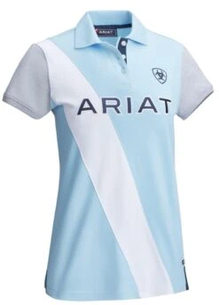 Ariat Taryn Polo - Blue Bell 7 Ariat Taryn Polo - Blue Bell -Equestrian Supply Store ariattarynbluebellrdy