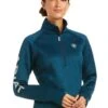 Ariat Tek Team 1/2 Zip Sweatshirt - Eurasian Teal -Equestrian Supply Store ariattekteamteal1rdy