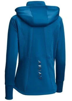 Ariat Wilde Full Zip Sweatshirt - Blue Opal -Equestrian Supply Store ariatwildeblueopal2rdy