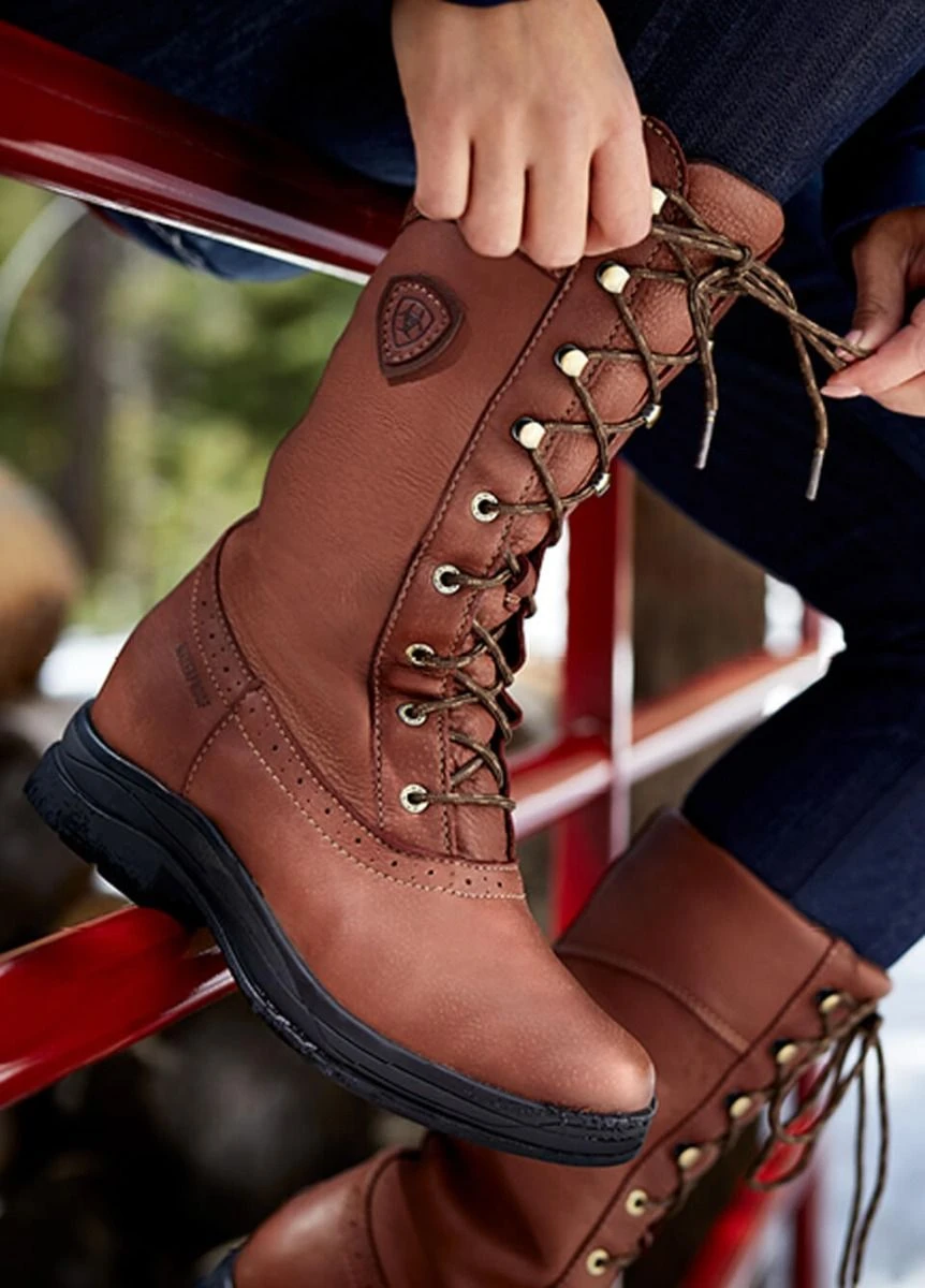 Ariat Ladies Wythburn Waterproof Boots - Weathered Brown 3 Ariat Ladies Wythburn Waterproof Boots - Weathered Brown