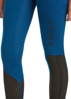 Ariat Kids EOS Full Seat Tights - Blue Opal 7 Ariat Kids EOS Full Seat Tights - Blue Opal -Equestrian Supply Store ariatyouthblue3rdy