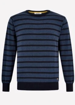 Dubarry Mens Avondale Sweater - Navy Multi -Equestrian Supply Store avondale3