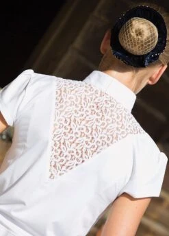 Equetech Womens Bella Competition Shirt - White 7 Equetech Womens Bella Competition Shirt - White -Equestrian Supply Store bellabackrdy