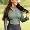 Blackfort Equestrian Ltd Edition Cool Mesh Base Layer - Sage 2 Blackfort Equestrian Ltd Edition Cool Mesh Base Layer - Sage -Equestrian Supply Store bf base sage 1rdy 2