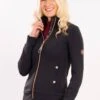 Blackfort Equestrian Jenny Zip Up Jacket - Black/Rose 2 Blackfort Equestrian Jenny Zip Up Jacket - Black/Rose -Equestrian Supply Store bf jenny blackrose 1rdy