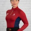Blackfort Equestrian Cool Mesh Base Layer - Red/Navy -Equestrian Supply Store blackfort base red navy 1rdy