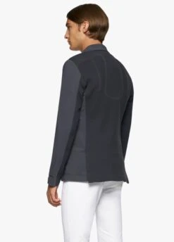 Cavalleria Toscana Mens R-EVO Competition Jacket - Grey -Equestrian Supply Store cavallera toscana revo jacet grey 3rdy