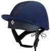 Charles Owen Harlow MS1 Pro Skull Helmet - Navy/Rose Gold -Equestrian Supply Store charles owen harlow navy rose 1rdy