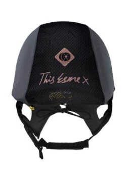 Charles Owen This Esme MS1 Pro Jockey Skull - Graphite/Rose Gold -Equestrian Supply Store charles owen thisesme graphite rose 3rdy