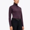 Cavalleria Toscana Mini CT Flock Turtleneck - Dark Purple -Equestrian Supply Store ct mini flock turtle 3a00 1rdy