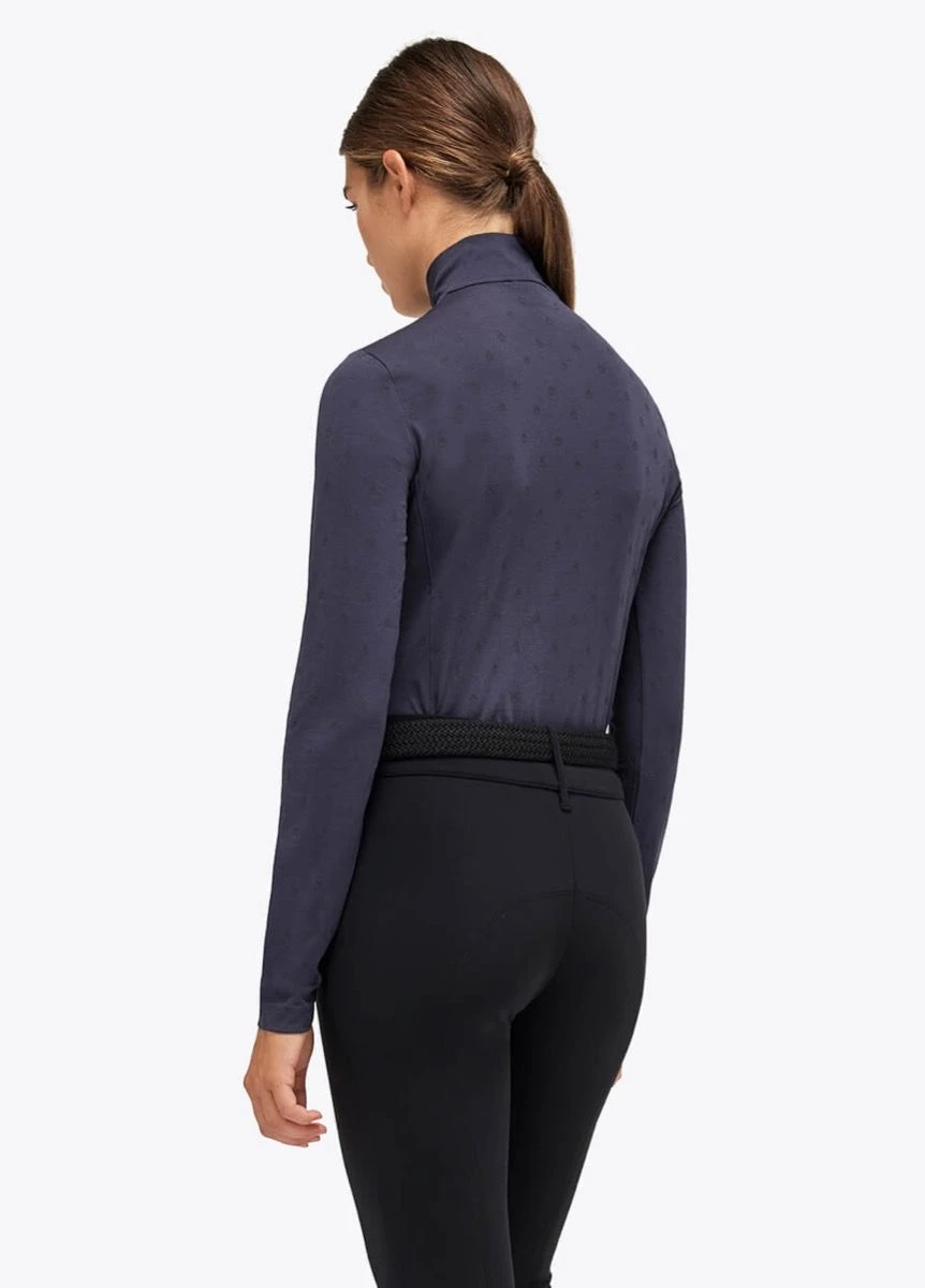 Cavalleria Toscana Mini CT Flock Turtleneck - Navy 5 Cavalleria Toscana Mini CT Flock Turtleneck - Navy - Image 3