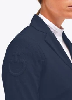 Cavalleria Toscana Perforated Competition Jacket - Blue -Equestrian Supply Store ct perf jacket blue 3rdy
