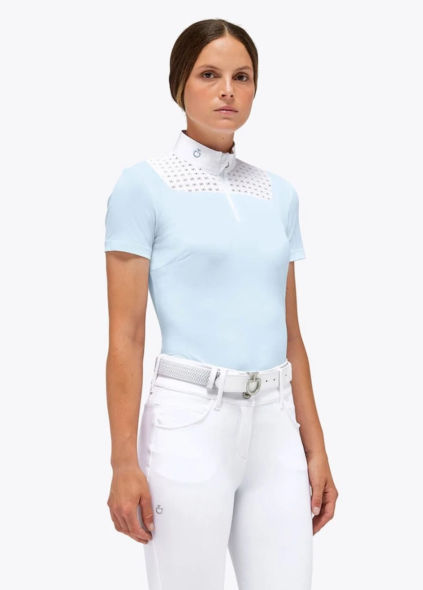 Cavalleria Toscana Lightweight Pique S/S Competition Polo - Light Blue 3 Cavalleria Toscana Lightweight Pique S/S Competition Polo - Light Blue