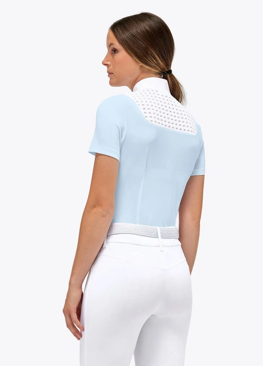 Cavalleria Toscana Lightweight Pique S/S Competition Polo - Light Blue 4 Cavalleria Toscana Lightweight Pique S/S Competition Polo - Light Blue - Image 2