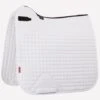 LeMieux ProSport Plain D-Ring Dressage Square - White -Equestrian Supply Store d ringdresssquare