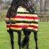 Rambo Deluxe Fleece - Witney Gold Stripe -Equestrian Supply Store deluxefleeceyel