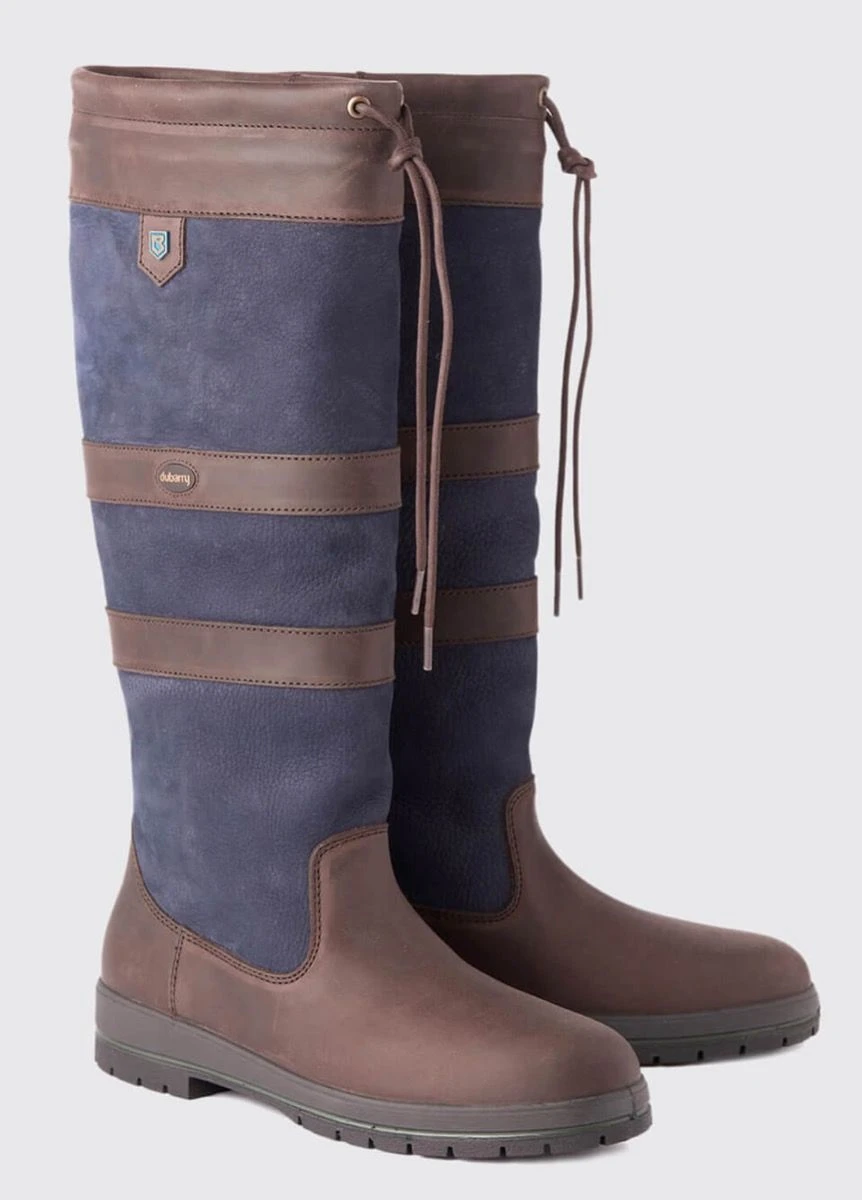 Dubarry Womens Galway Boots - Navy/Brown 3 Dubarry Womens Galway Boots - Navy/Brown