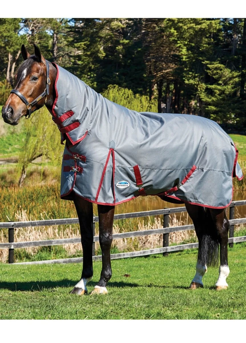 Weatherbeeta ComFiTec Plus Dynamic Combo Heavy Turnout - Grey/Burgundy 3 Weatherbeeta ComFiTec Plus Dynamic Combo Heavy Turnout - Grey/Burgundy