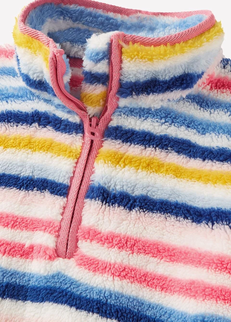 Joules Junior Ellie Half Zip Fleece - Multi Stripe 6 Joules Junior Ellie Half Zip Fleece - Multi Stripe - Image 4