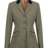 Equetech Maids Thornborough Tweed Riding Jacket - Green