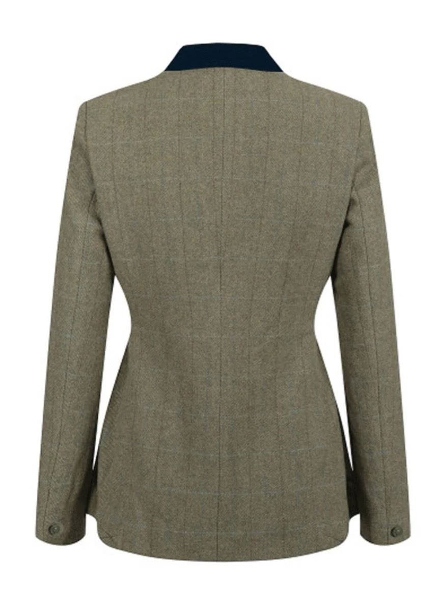 Equetech Maids Thornborough Tweed Riding Jacket - Green 4 Equetech Maids Thornborough Tweed Riding Jacket - Green - Image 2