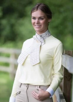 Equetech Ladies Foxhunter Shirt - Buttermilk 5 Equetech Ladies Foxhunter Shirt - Buttermilk -Equestrian Supply Store equetech womens foxhunter buttermilk 2rdy