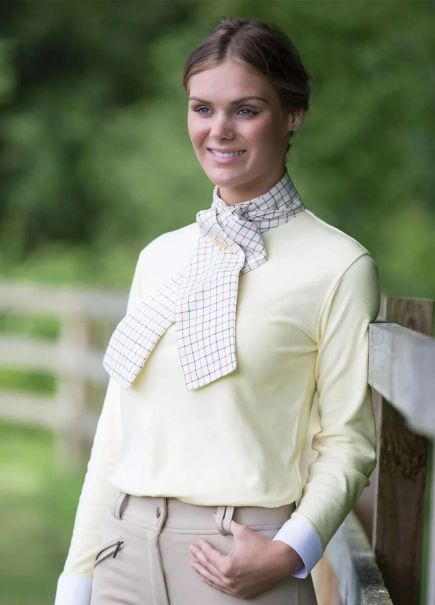 Equetech Ladies Foxhunter Shirt - Buttermilk 4 Equetech Ladies Foxhunter Shirt - Buttermilk - Image 2