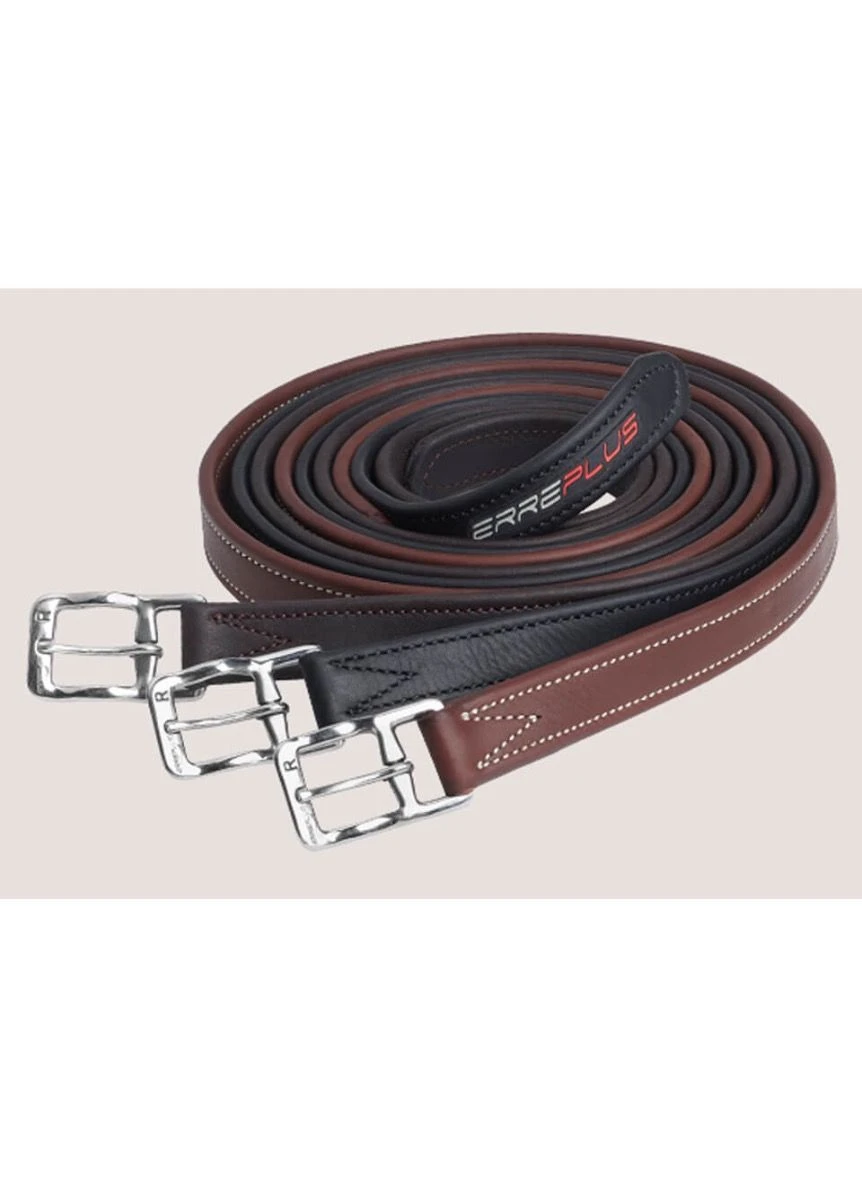 Erreplus Classic Stirrup Leathers - Brown 3 Erreplus Classic Stirrup Leathers - Brown
