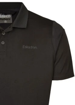 Eskadron Mens Polo Shirt Reflexx - Black -Equestrian Supply Store eskmenspoloblackrdy