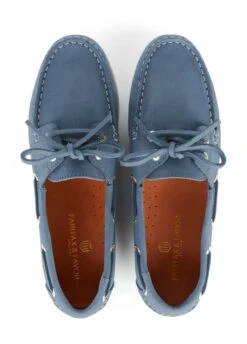 Fairfax & Favor Salcombe Deck Shoe - Cornflower -Equestrian Supply Store fairfax favor salcombe cornflower 4rdy